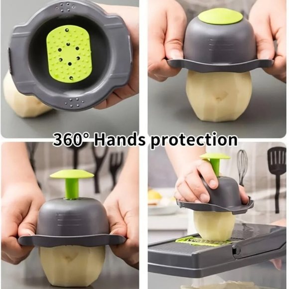 COPY - Vegetable Fruit Chopper Cutter Food Onion Veggie Dicer Slicer Kitchen - Picture 3 of 7
